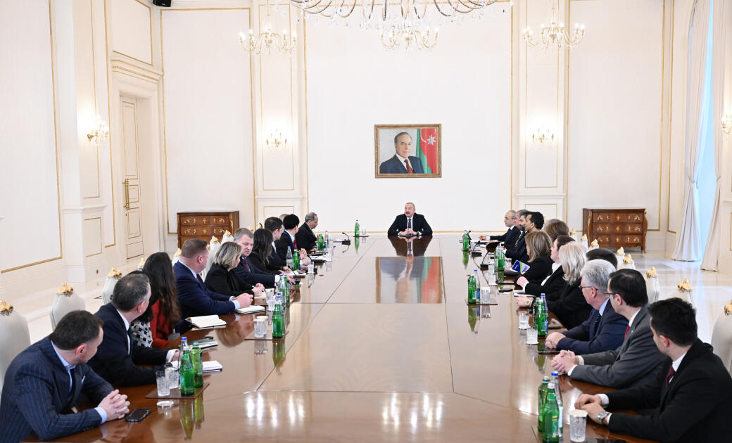 Президент Ильхам Алиев принял делегацию Торговой палаты США