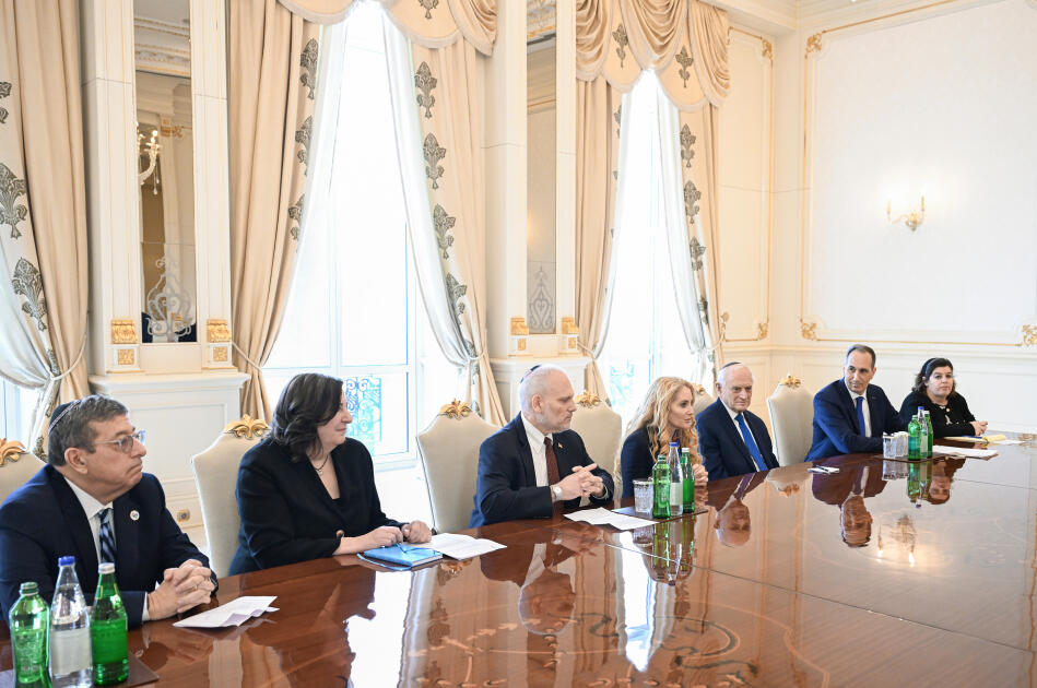 Президент Ильхам Алиев принял делегацию Конференции президентов ведущих еврейских организаций США