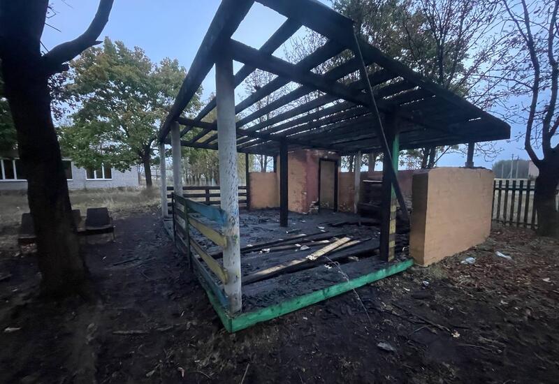 В бакинском поселке произошел пожар