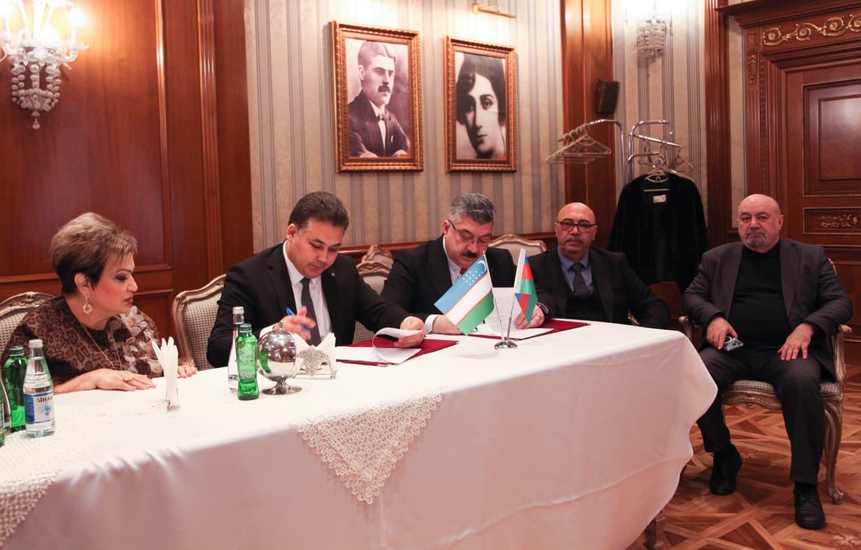 Подписан меморандум о сотрудничестве между театрами Азербайджана и Узбекистана