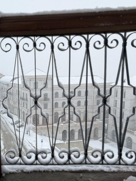 Шуша укутана белым покрывалом