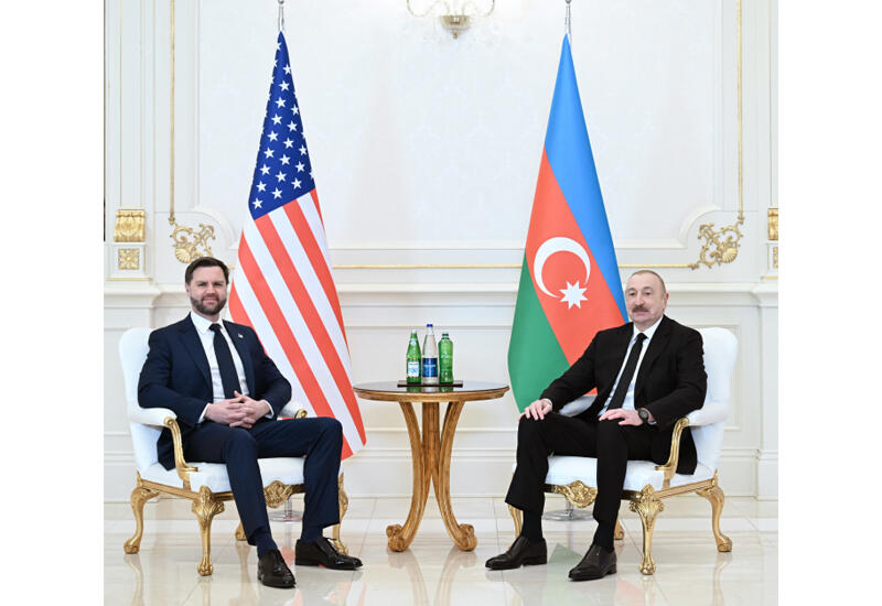 Состоялась встреча Президента Ильхама Алиева и Джеймса Дэвида Вэнса в узком составе