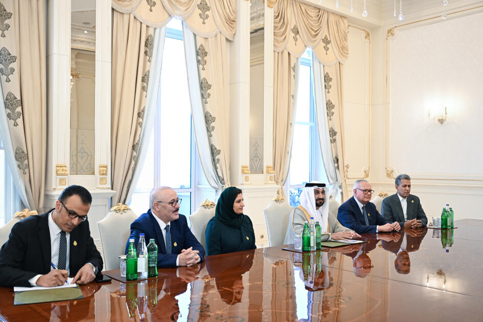 Prezident İlham Əliyev Ərəb Parlamentinin prezidentinin başçılıq etdiyi nümayəndə heyətini qəbul edib