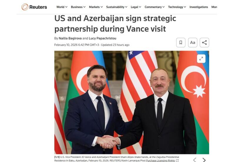 ABŞ-ın Vitse-prezidentinin Azərbaycana səfəri dünya mediasının diqqətindədir