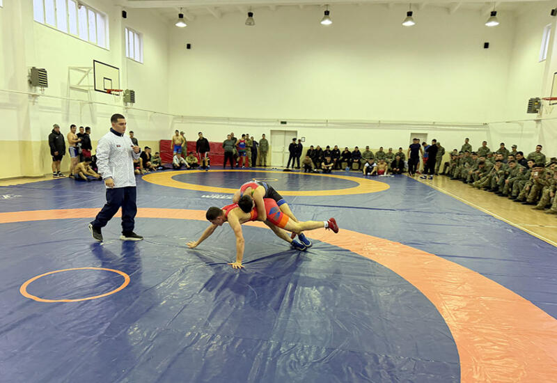 В Азербайджанской армии проводится первенство по дзюдо, греко-римской и вольной борьбе