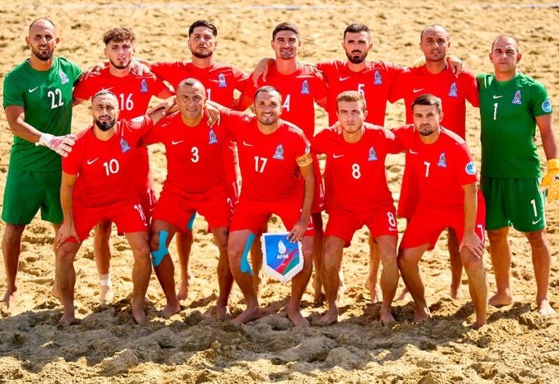 Сборная Азербайджана по пляжному футболу сыграет на чемпионате Европы
