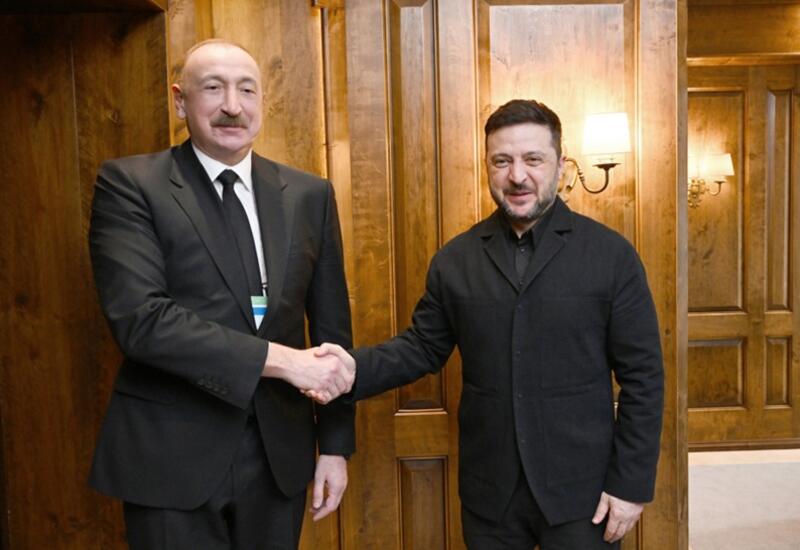 В Мюнхене состоялась встреча Президента Ильхама Алиева с Президентом Украины Володимиром Зеленским