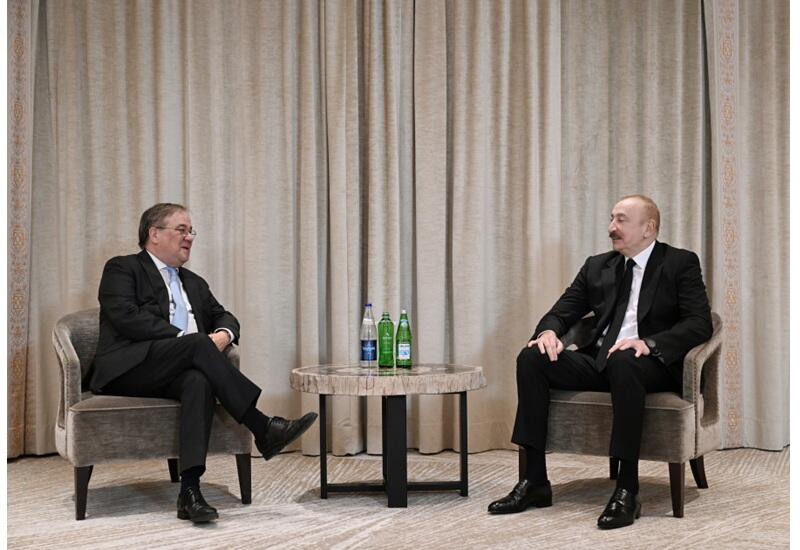 Президент Ильхам Алиев встретился в Мюнхене с председателем комитета Бундестага по внешней политике