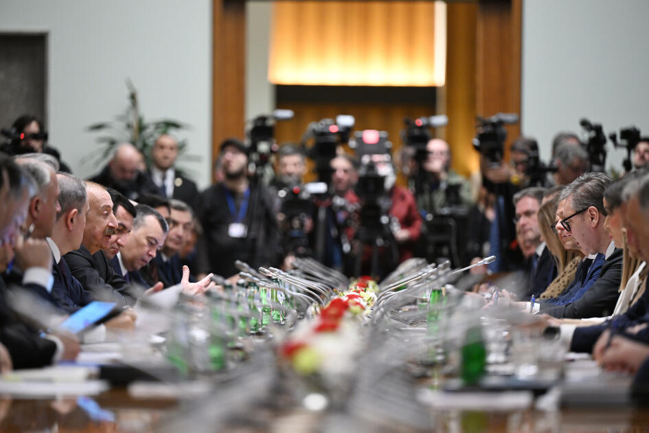 Prezident İlham Əliyev Belqradda Azərbaycan və Serbiya arasında Strateji Tərəfdaşlıq Şurasının 1-ci iclasında iştirak edib