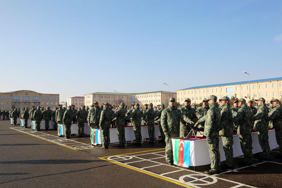 Azərbaycan Ordusunda andiçmə mərasimləri keçirilib
