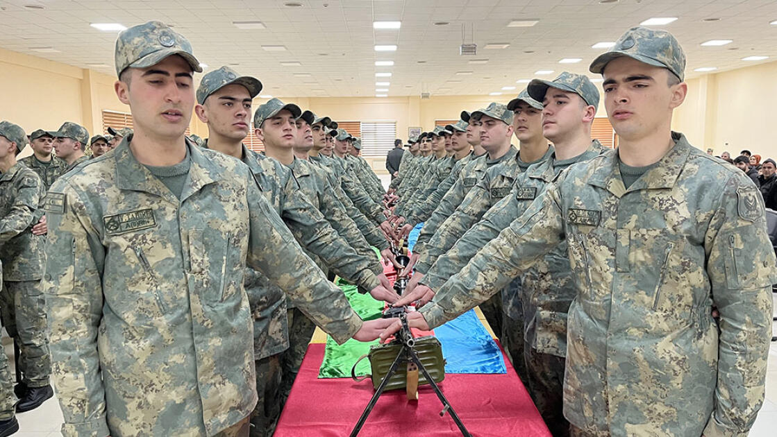 Azərbaycan Ordusunda andiçmə mərasimləri keçirilib