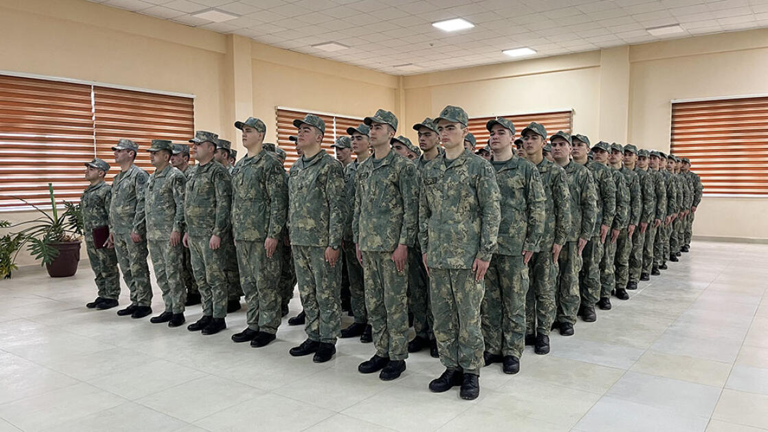 Azərbaycan Ordusunda andiçmə mərasimləri keçirilib