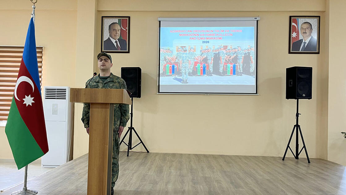 Azərbaycan Ordusunda andiçmə mərasimləri keçirilib