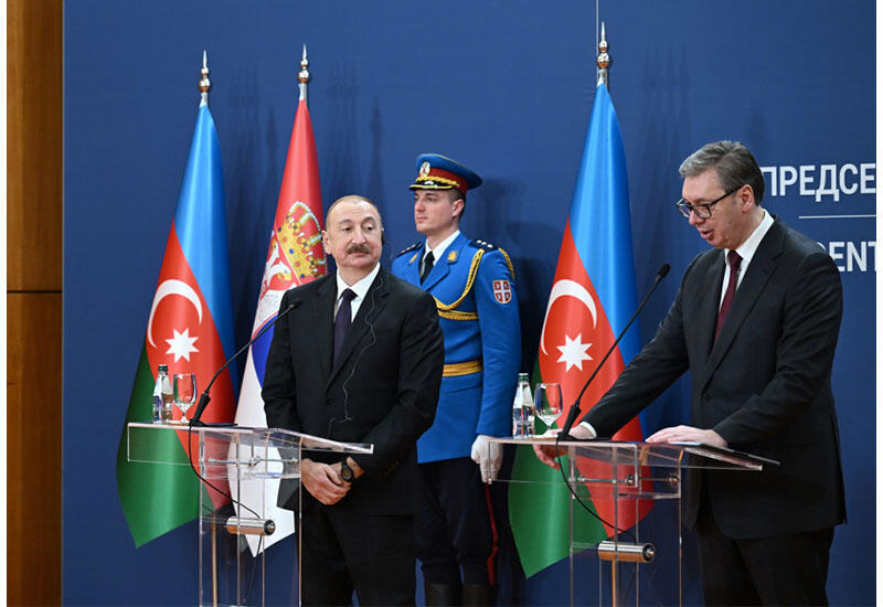 Вучич - о Президенте Ильхаме Алиеве: Я вижу перед собой настоящего государственного деятеля и лидера