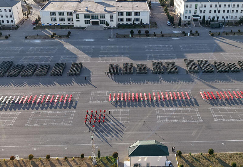 Azərbaycan Ordusunda andiçmə mərasimləri keçirilib