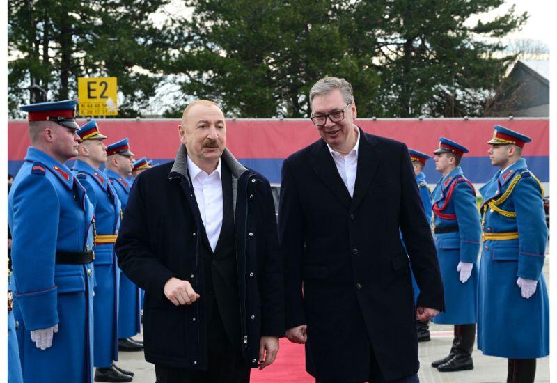 Завершился официальный визит Президента Ильхама Алиева в Сербию