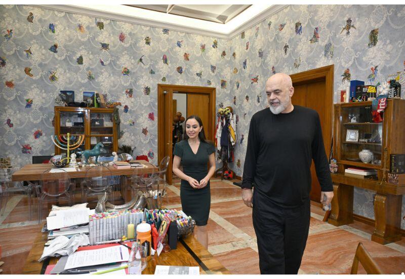 Вице-президент Фонда Гейдара Алиева Лейла Алиева встретилась в Тиране с Премьер-министром Албании Эди Рамой