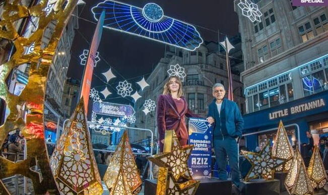 В Лондоне зажгли праздничные огни в честь наступающего Рамазана