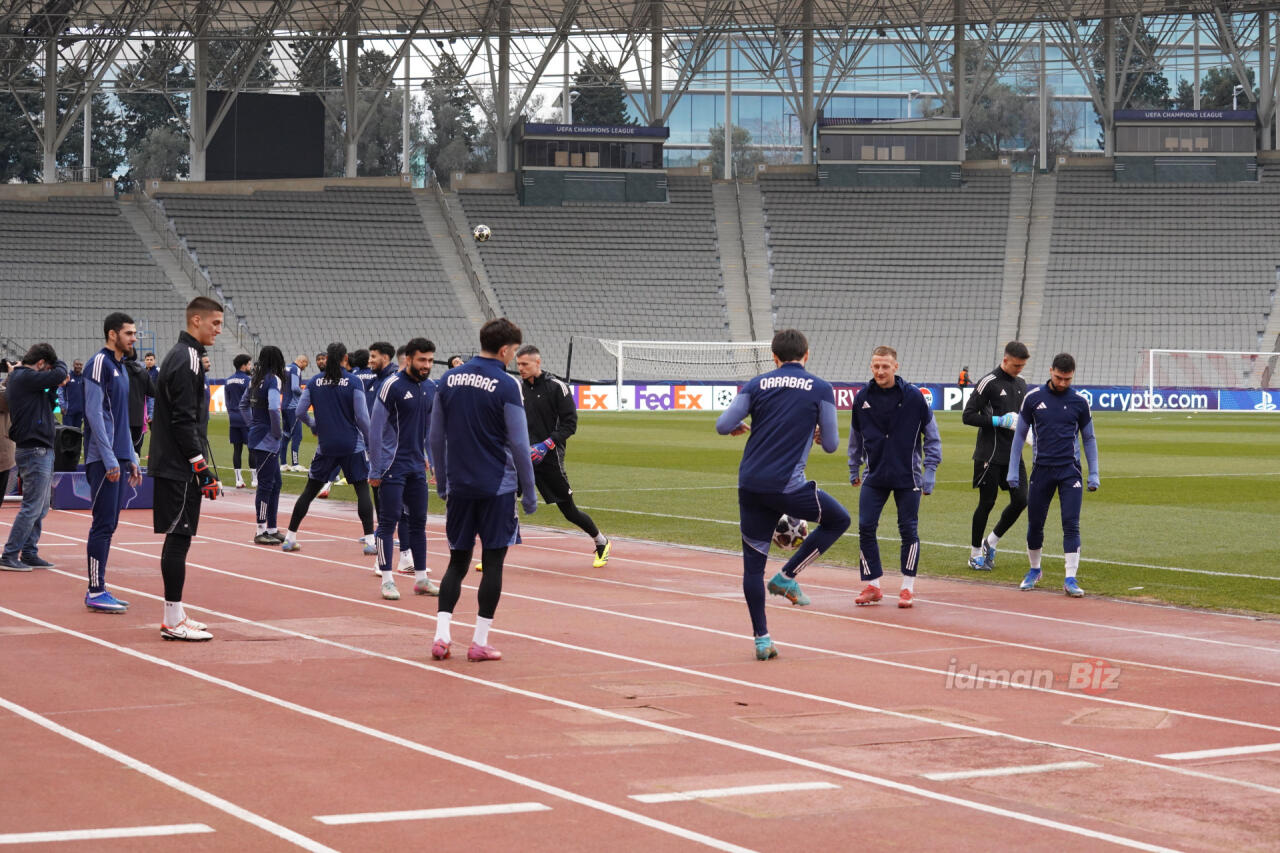 "Карабах" провел тренировку в преддверии матча с "Ньюкаслом"
