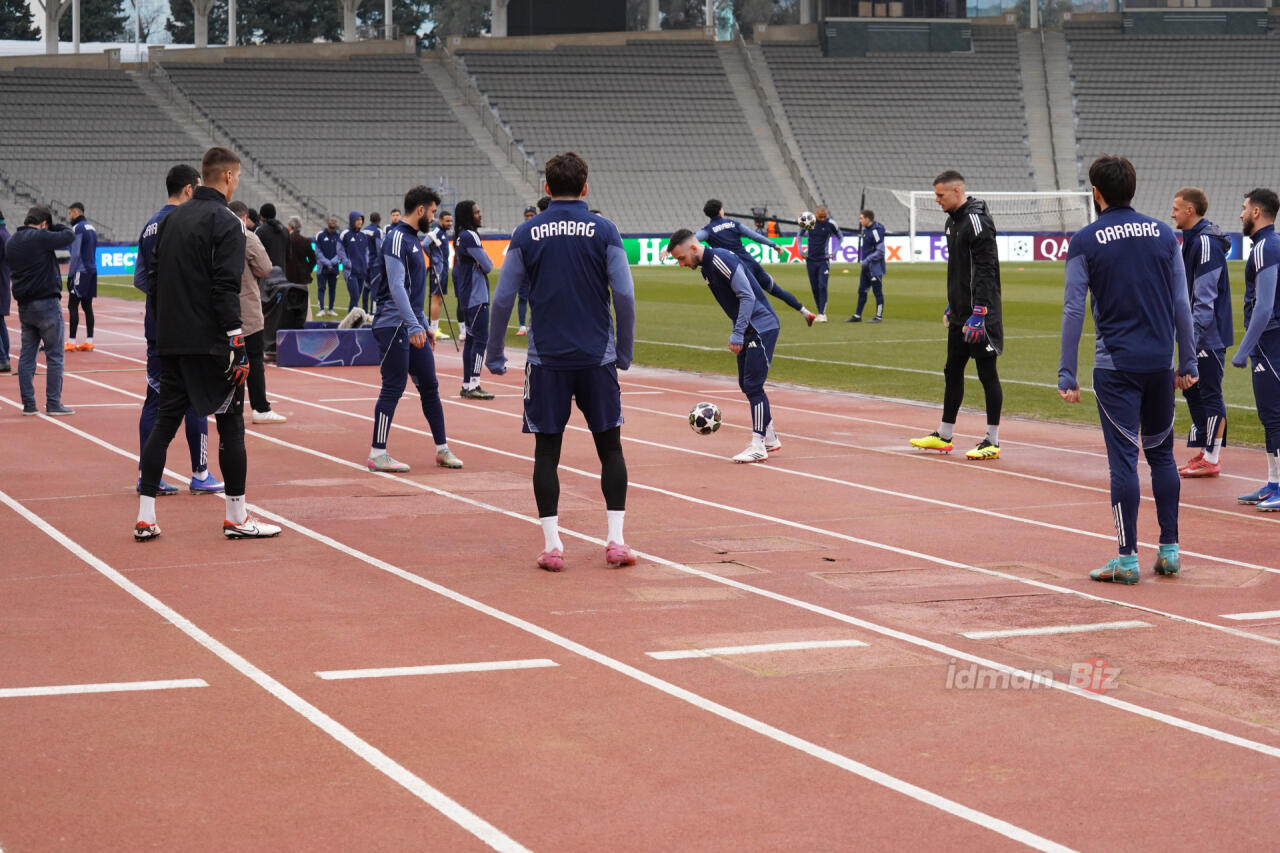 "Карабах" провел тренировку в преддверии матча с "Ньюкаслом"