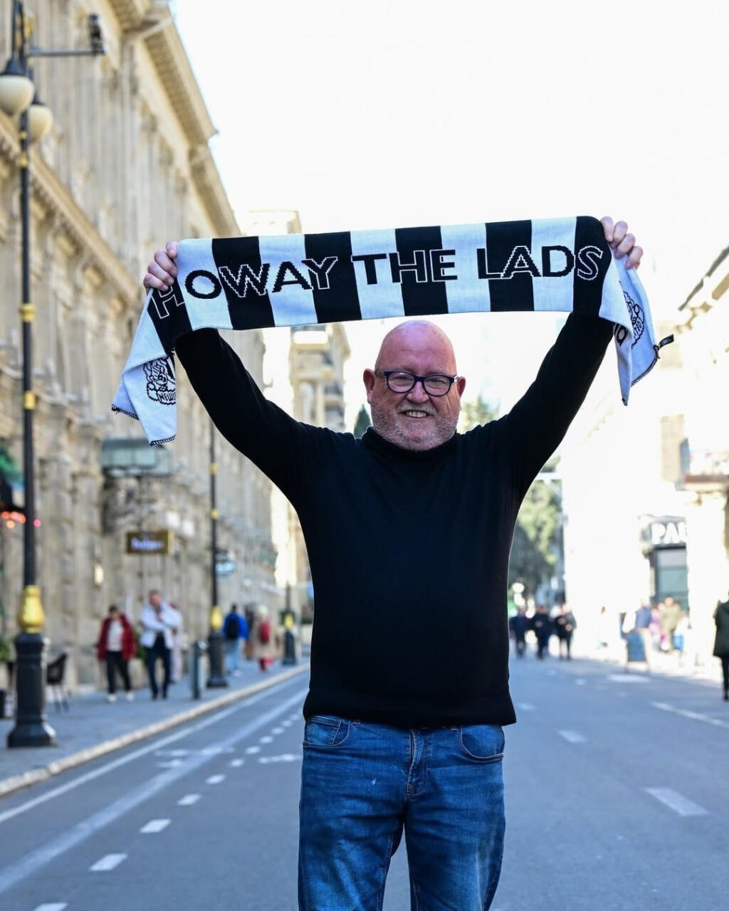 Фанаты "Ньюкасла" в Баку перед матчем с "Карабахом"