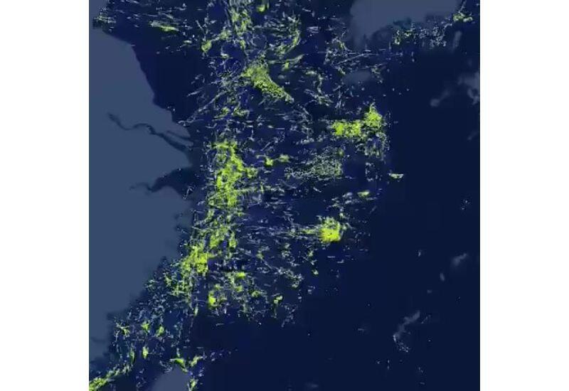 Гигантская флотилия КНР образовала линейные ряды в Восточно-Китайском море