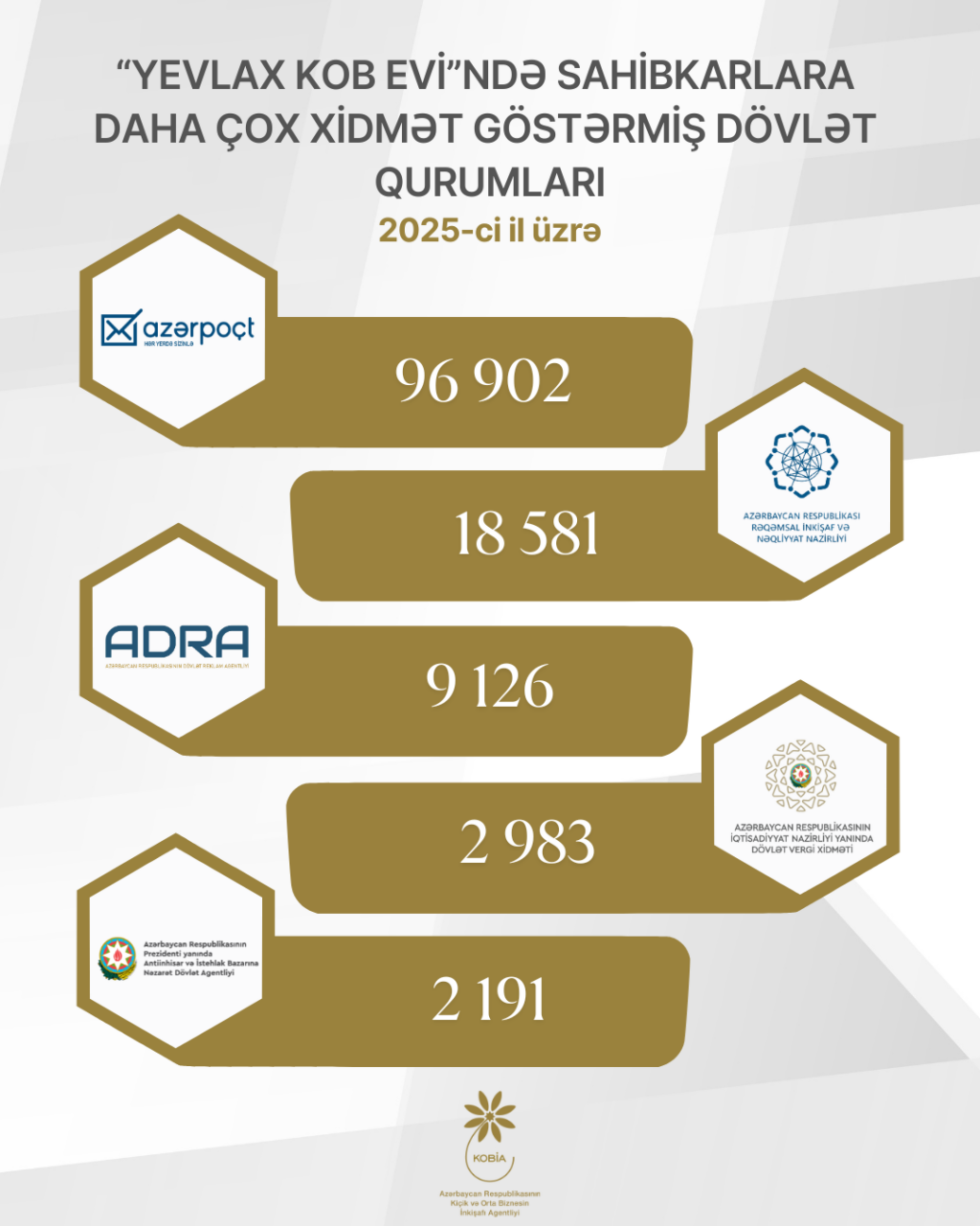 Sahibkarlar 2025-ci ildə daha çox hansı xidmətlərdən istifadə ediblər