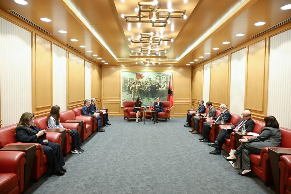 Вице-президент Фонда Гейдара Алиева Лейла Алиева встретилась в Тиране с Президентом Албании Байрамом Бегаем