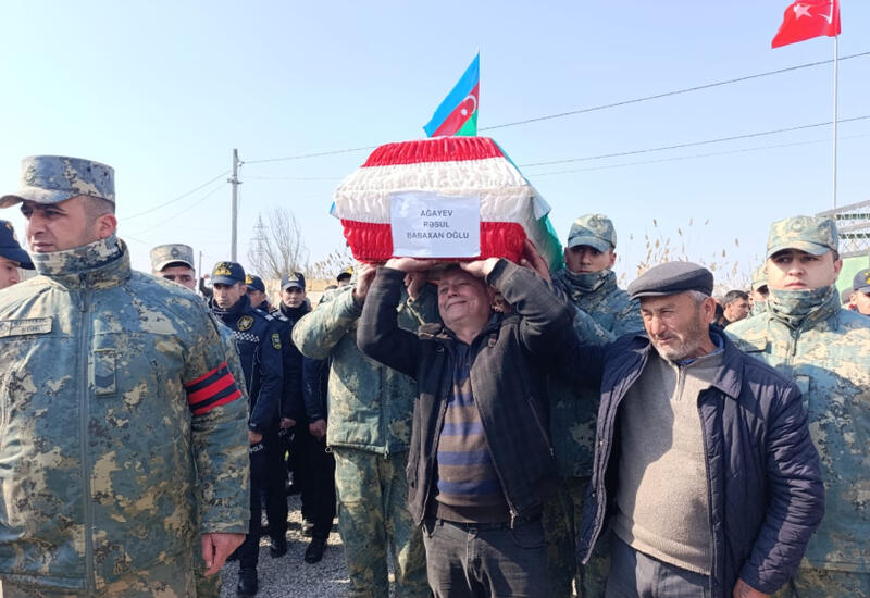 В Сабирабаде преданы земле останки считавшегося пропавшим без вести шехида Первой Карабахской войны Расула Агаева