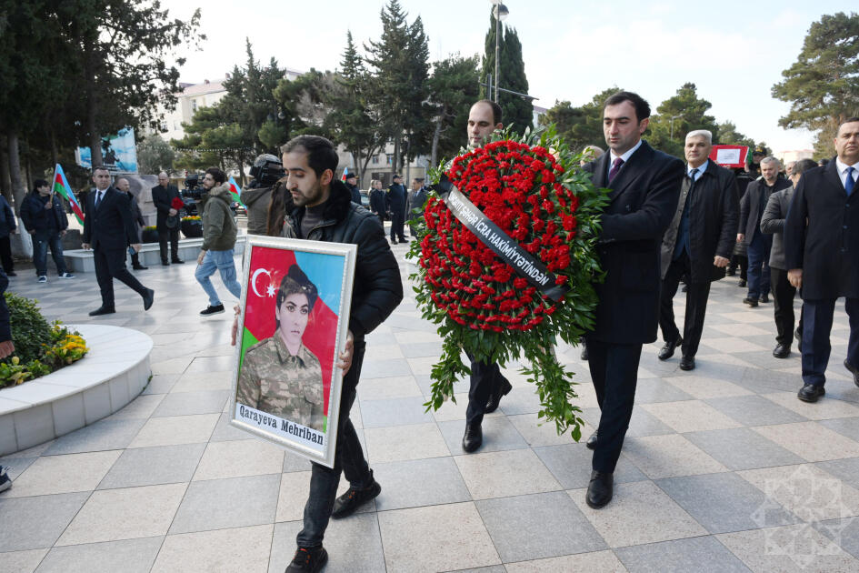 Считавшаяся пропавшей без вести шехид Мехрибан Гараева предана земле на Шехидляр хиябаны в Сумгайыте