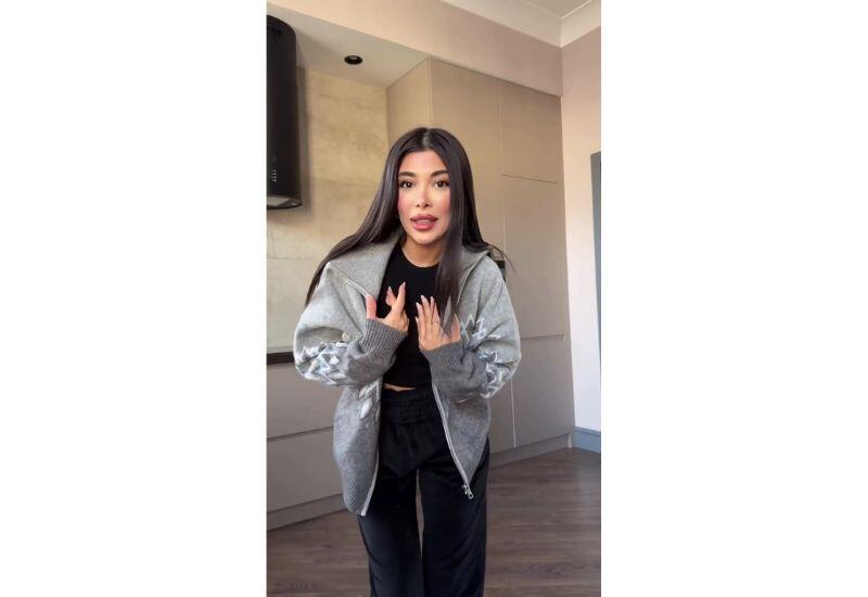 Сабина Оруджева показала образ для урока танцев