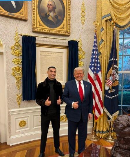 Дональд Трамп обратился к Криштиану Роналду