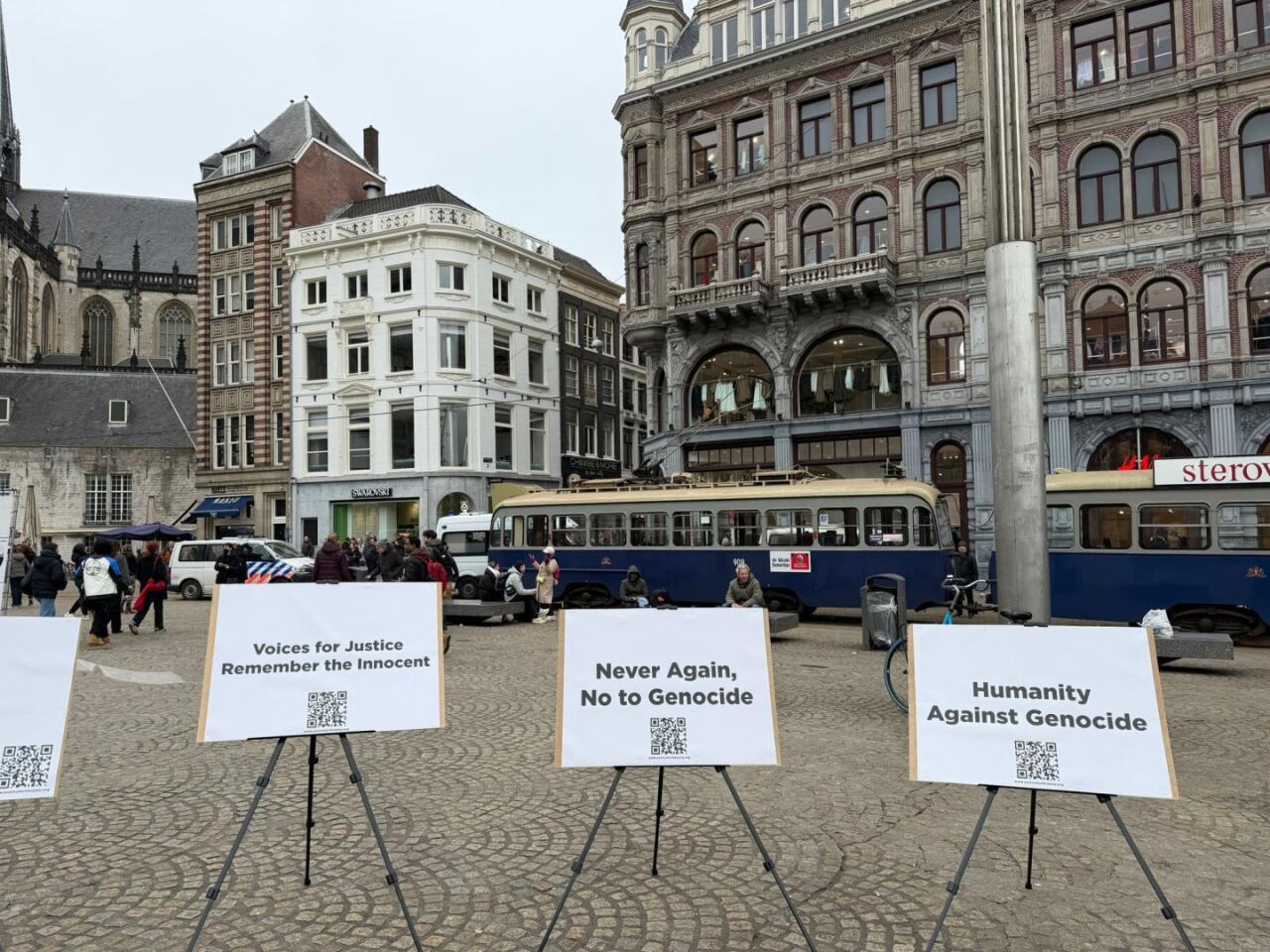 Призыв «Справедливость к Ходжалы!» в центре Амстердама