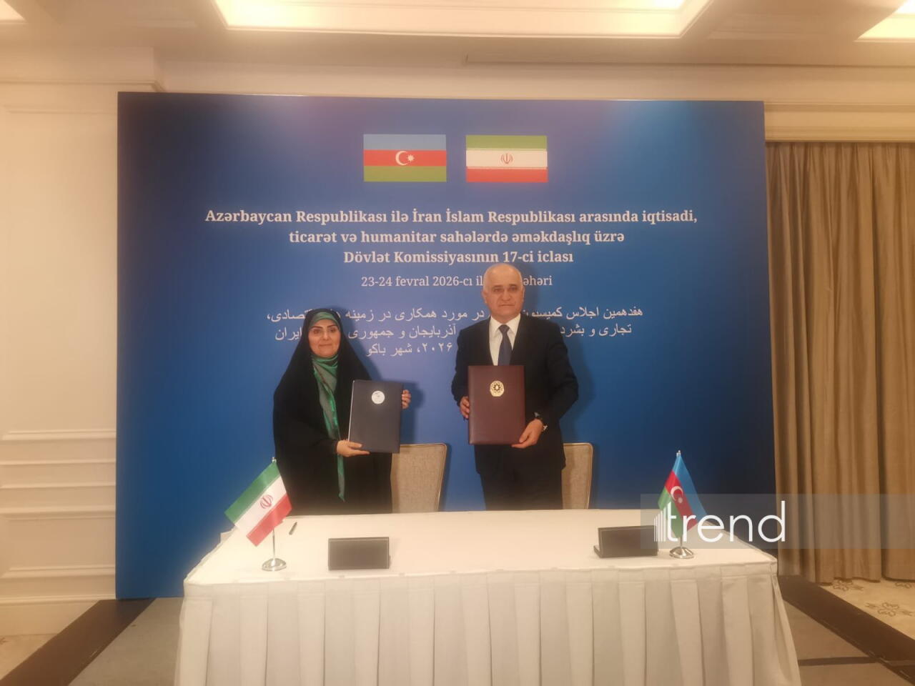 Azərbaycan və İran arasında əməkdaşlıq memorandumu imzalandı