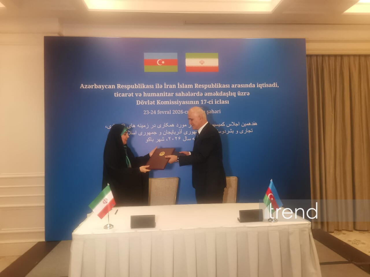 Azərbaycan və İran arasında əməkdaşlıq memorandumu imzalandı