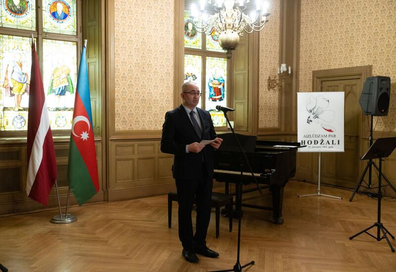 Latviyada Xocalı faciəsinin 34-cü ildönümünə həsr olunmuş anım tədbiri keçirilib