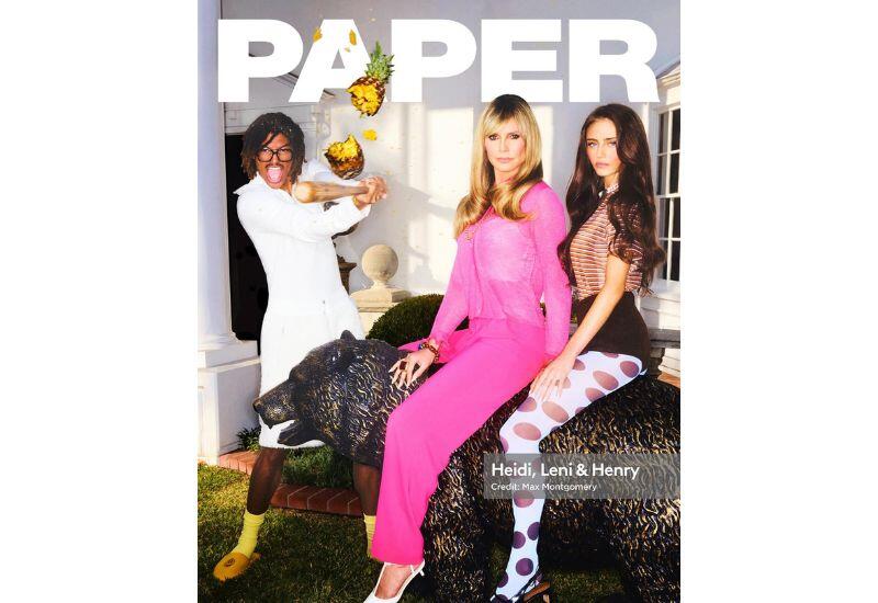 Хайди Клум снялась с детьми для журнала Paper Magazine