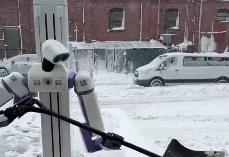 В США чистить снег вышли роботы