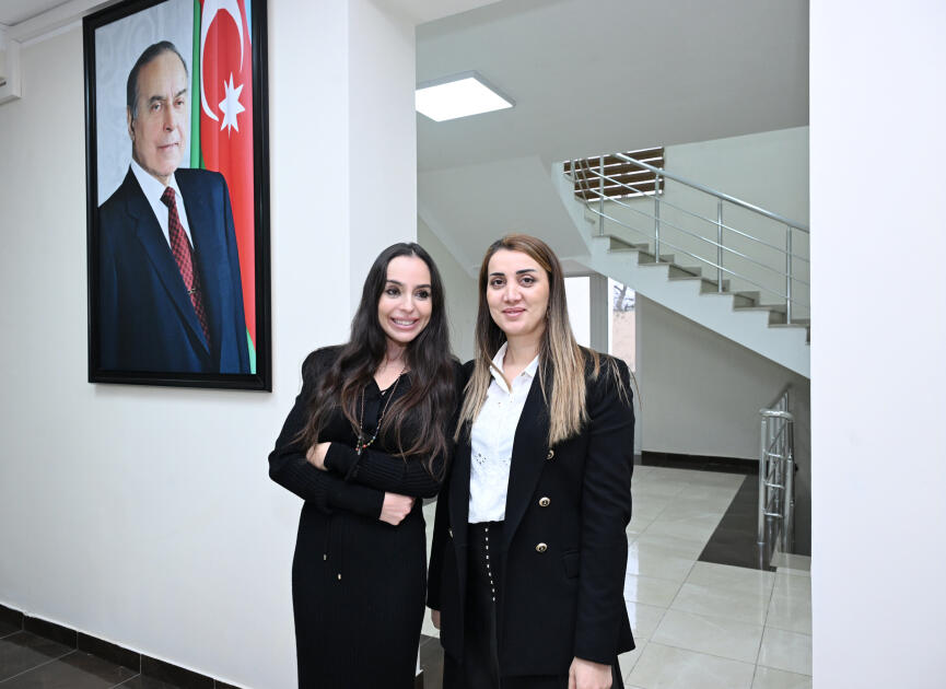 Leyla Əliyeva və Alena Əliyeva Quba şəhərində internat tipli ümumtəhsil məktəbini və STEAM mərkəzini ziyarət ediblər