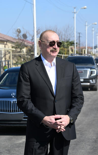 Prezident İlham Əliyev və Birinci xanım Mehriban Əliyeva Xocavənd kəndində görülmüş işlərlə tanış olublar