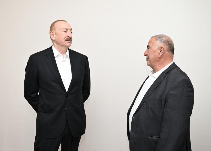 Prezident İlham Əliyev və Birinci xanım Mehriban Əliyeva Xocavənd kəndində görülmüş işlərlə tanış olublar