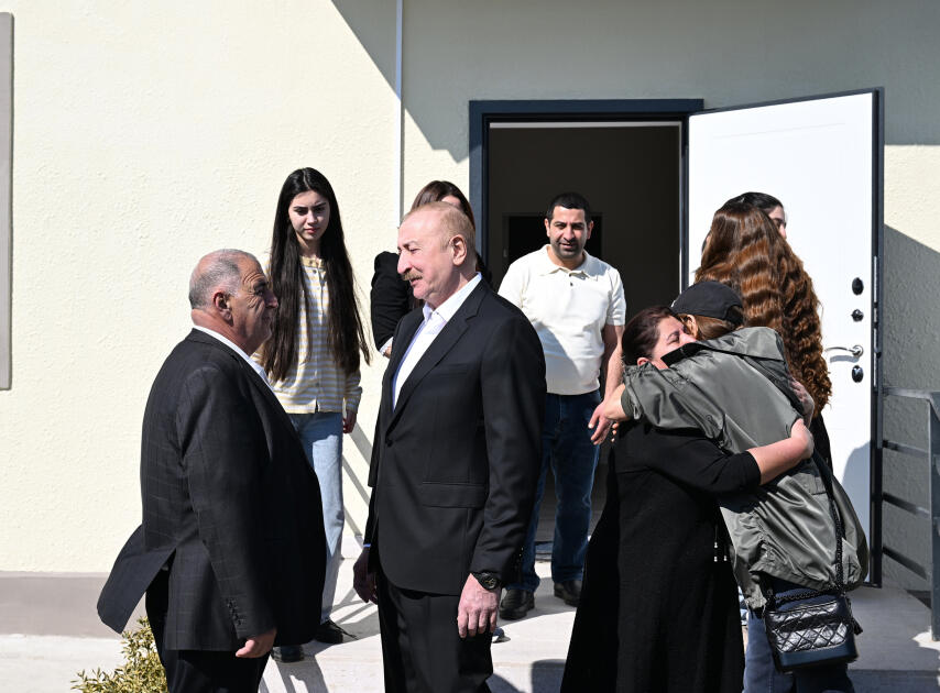 Prezident İlham Əliyev və Birinci xanım Mehriban Əliyeva Xocavənd kəndində görülmüş işlərlə tanış olublar