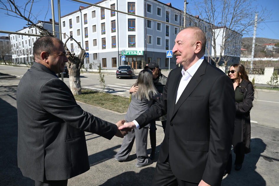 Prezident İlham Əliyev və Birinci xanım Mehriban Əliyeva Xocavənd şəhərində görülmüş işlərlə tanış olublar