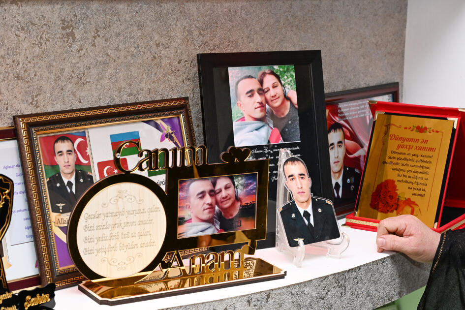 Лейла Алиева посетила семью Героя Отечественной войны Шахина Аллахъярова