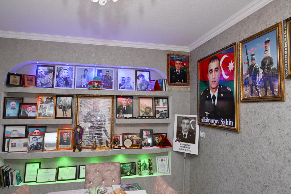 Лейла Алиева посетила семью Героя Отечественной войны Шахина Аллахъярова