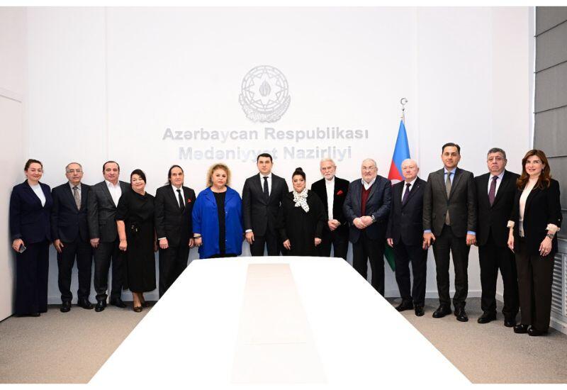 В минкультуры Азербайджана состоялась встреча с группой юбиляров