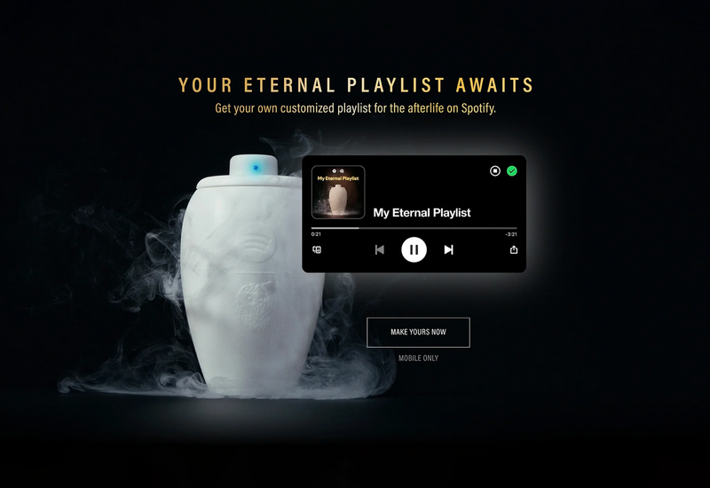 Spotify выпустил Bluetooth-колонку в виде урны для праха