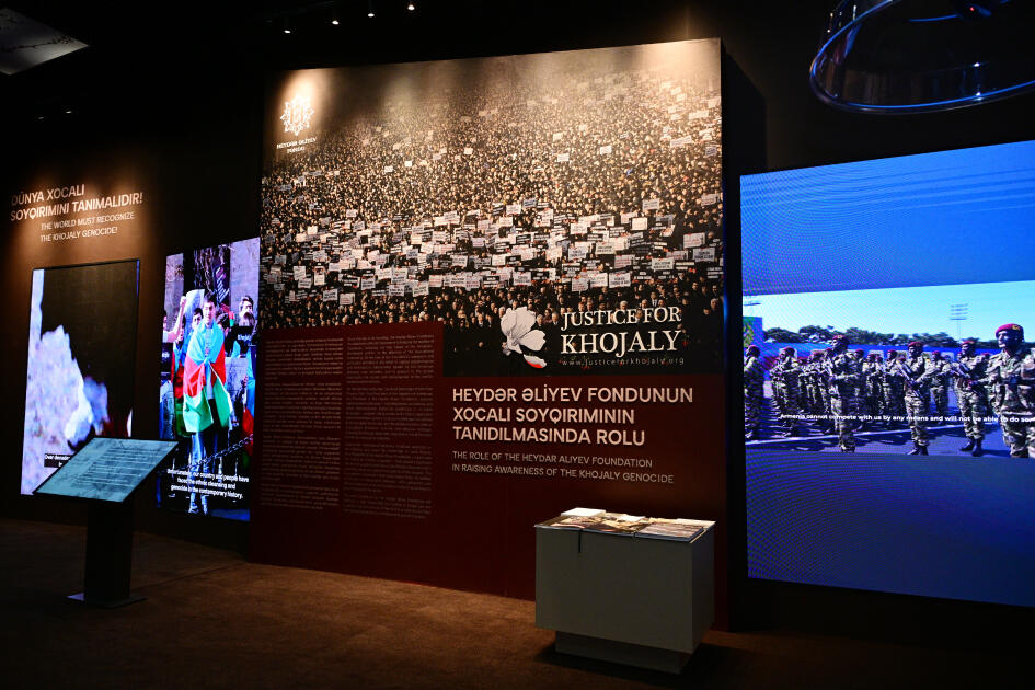 Prezident İlham Əliyev və Birinci xanım Mehriban Əliyeva Xocalı Soyqırımı Memorialının açılışında iştirak ediblər