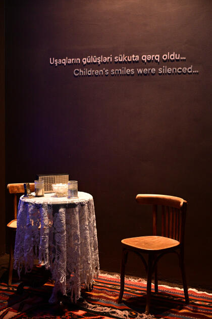 Prezident İlham Əliyev və Birinci xanım Mehriban Əliyeva Xocalı Soyqırımı Memorialının açılışında iştirak ediblər