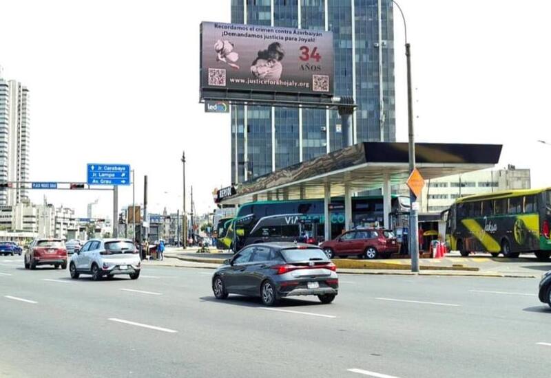 Perunun paytaxtı Lima şəhərinin mərkəzi küçələrində “Xocalıya ədalət” çağırışı edilib